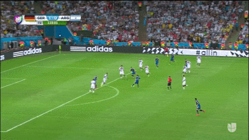 Neuer in the Germany vs Argentina Match